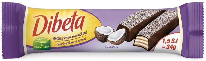 Dibeta Oplatky kokosové máčené