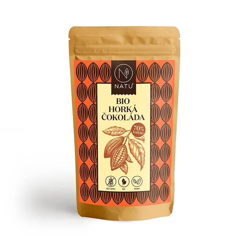 NATU Horká čokoláda BIO 125 g