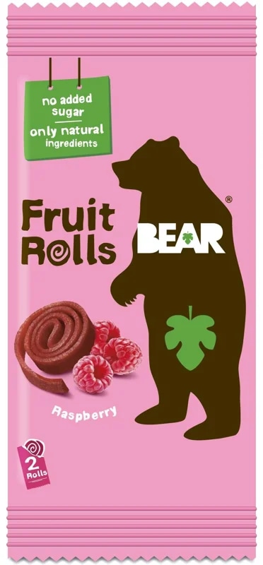 Bear Fruit Rolls malina ovocné rolované plátky