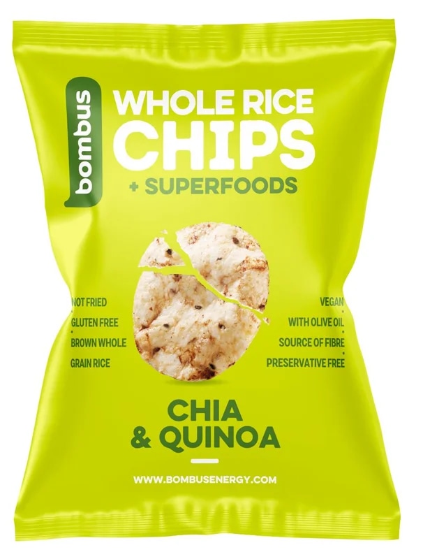 Bombus Rýžové chipsy chia a quinoa
