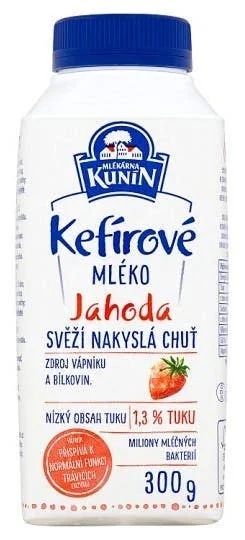 Mlékárna Kunín Mléko kefírové jahoda
