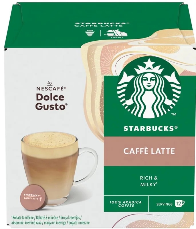 Starbucks Caffe Latte by Nescafé Dolce Gusto kapsle