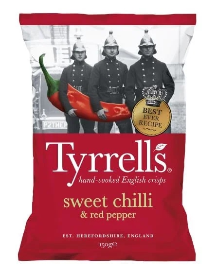 Tyrrells Brambůrky s příchutí sladkého chilli a červené papriky