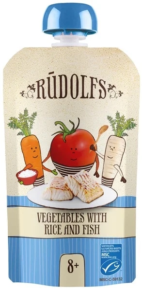 Rudolfs BIO kapsička Zelenina rýže, ryba