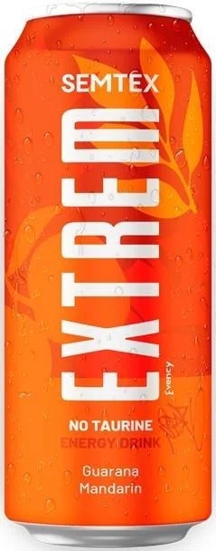 Semtex Extrem mandarinka energy drink plech