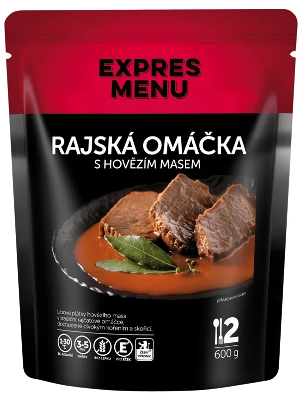 Expres Menu Rajská omáčka s hovězím (2 porce)