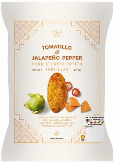 Marks & Spencer Tortillky s papričkami jalapeño a sušenými rajčaty