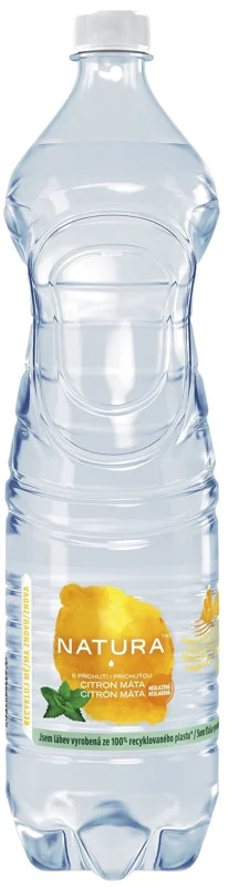 Natura Ochucená pramenitá voda citron a máta