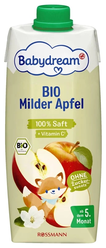 Babydream BIO Jablečná šťáva s vitaminem C 100%