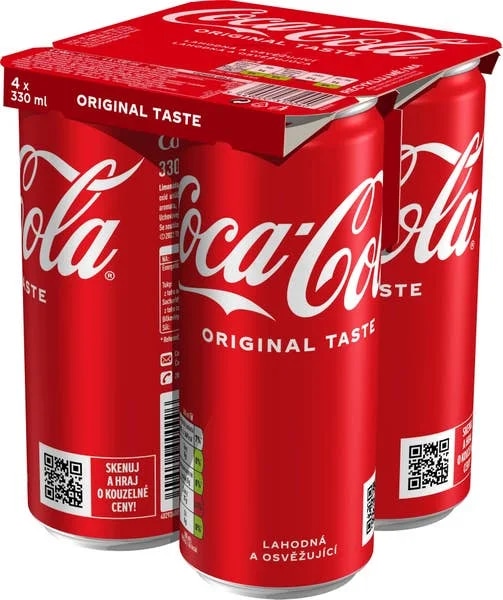 Coca-Cola Multipack, plech 4x0,33l
