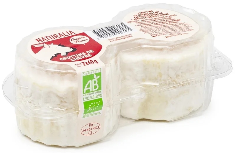 Naturalia BIO Kozí sýr Crottin, 2 x 60g