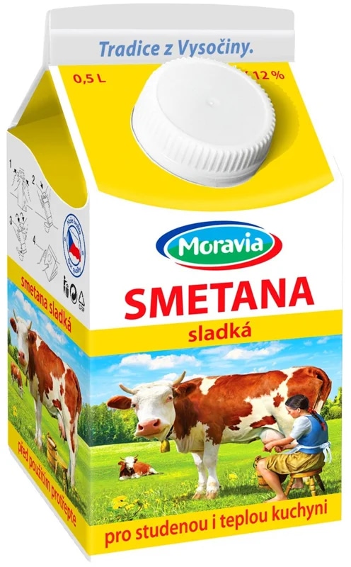 Moravia/Bohemilk Smetana na vaření čerstvá 12 %