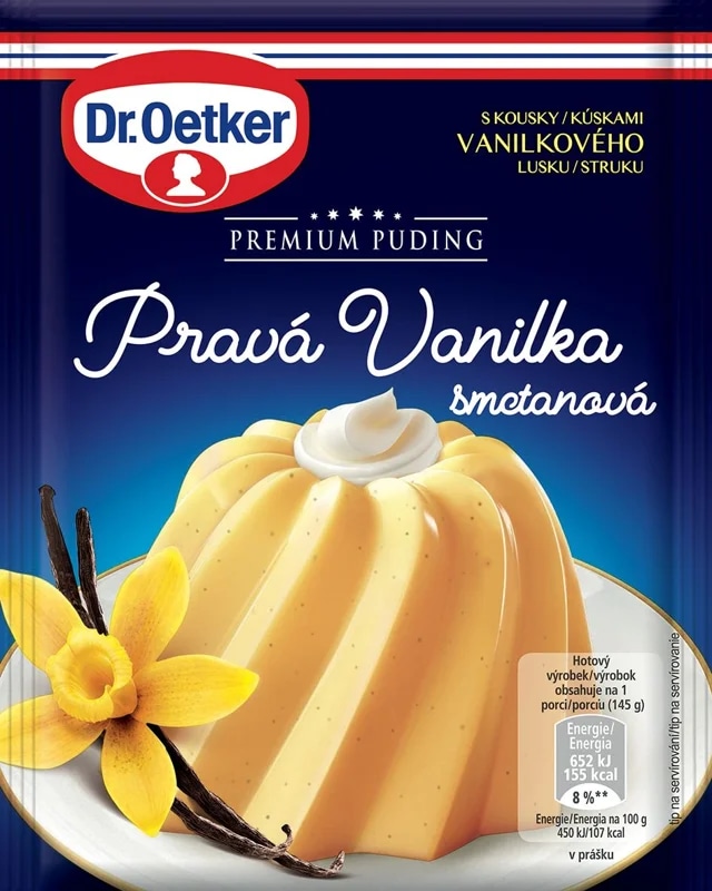 Dr.Oetker Premium puding Pravá vanilka smetanová