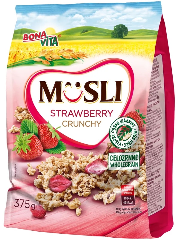 Bonavita Crunchy Musli s jahodami