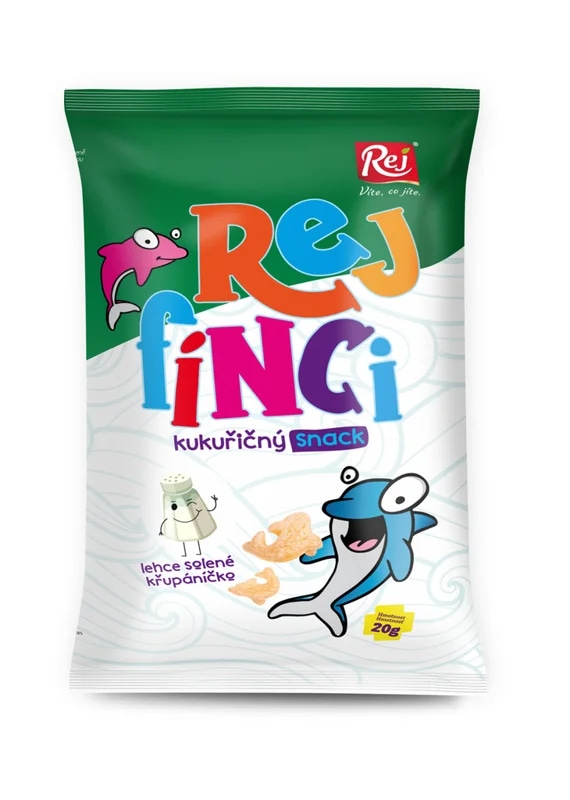 REJ Rejfínci kukuřičný snack jemně solený