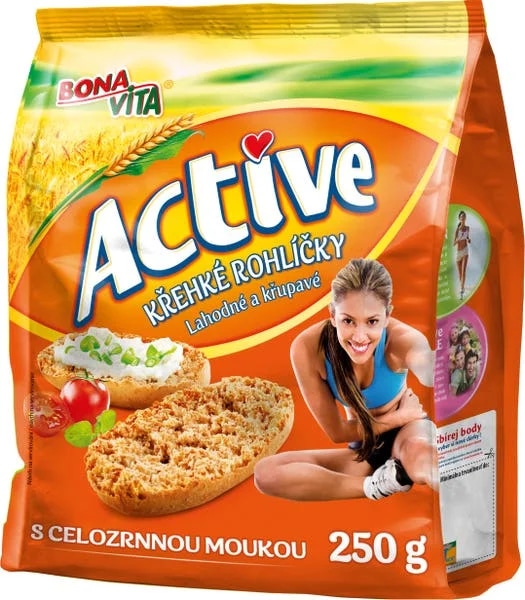 Bonavita Active Křehké rohlíčky s celozrnnou moukou
