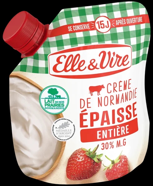 Elle&Vire Hustá smetana z Normandie, 30% tuku