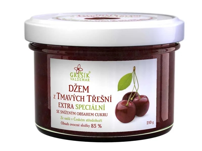 GREŠÍK Džem Z tmavých třešní Extra speciální