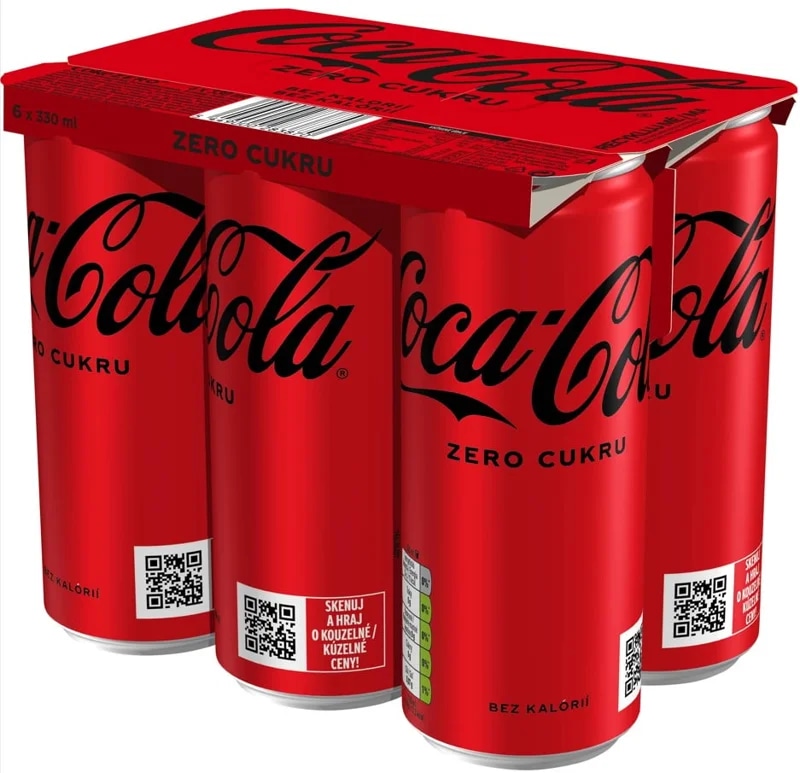 Coca-Cola Zero (6x0,33 l) plech