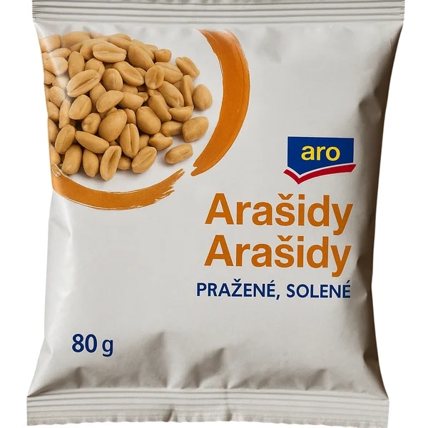 Roasted salted peanuts (arašídy pražené, loupané a solené) Soltino