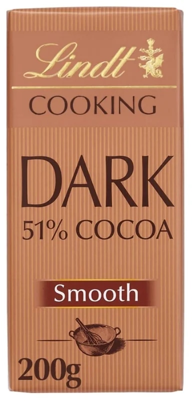 Lindt Čokoláda Tabulka na vaření s 51% kakaa