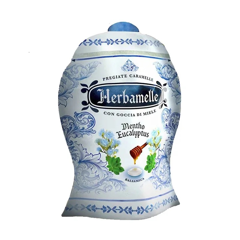 HERBAMELLE Medové bonbóny s mentolem a eukalyptem