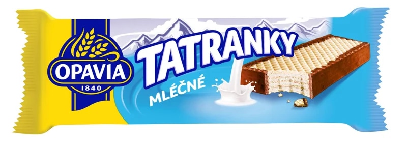 Opavia Tatranky Mléčné oplatka