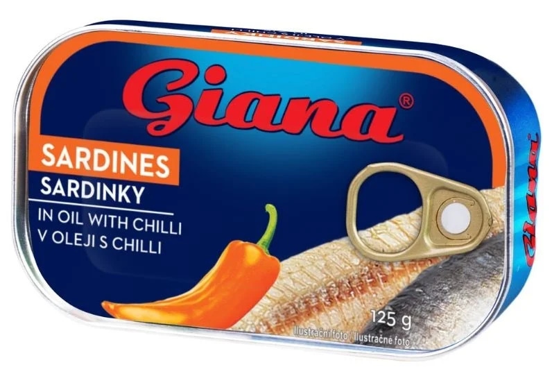Giana Sardinky v rostlinném oleji s chilli