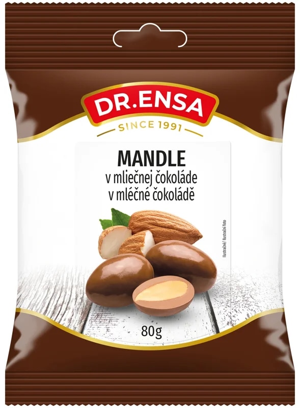 Dr.Ensa Mandle v mléčné čokoládě
