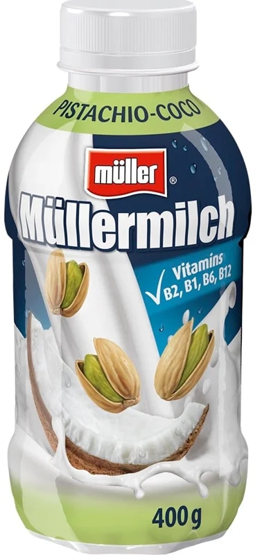 Müllermilch Mléčný nápoj s pistáciovo-kokosovou příchutí