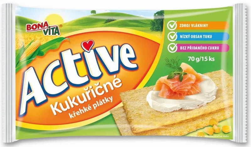 Bonavita Active Křehké plátky kukuřičné