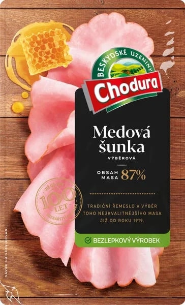 Chodura Medová šunka výběrová (87% masa)