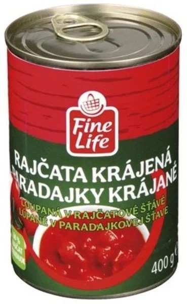 Fine Life Rajčata loupaná krájená
