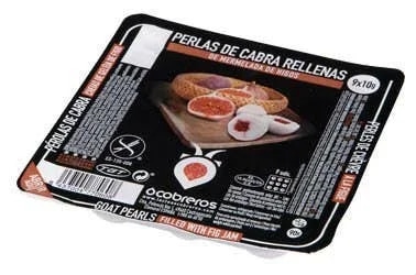 Cobreros perly plněné fíkovou marmeládou – kozí sýr