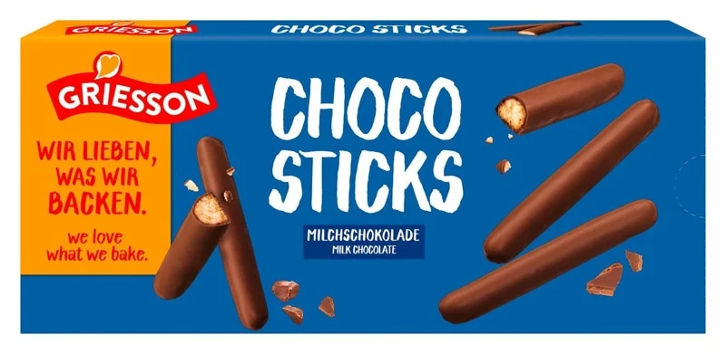 Griesson Čokoládové tyčinky s mléčnou čokoládou