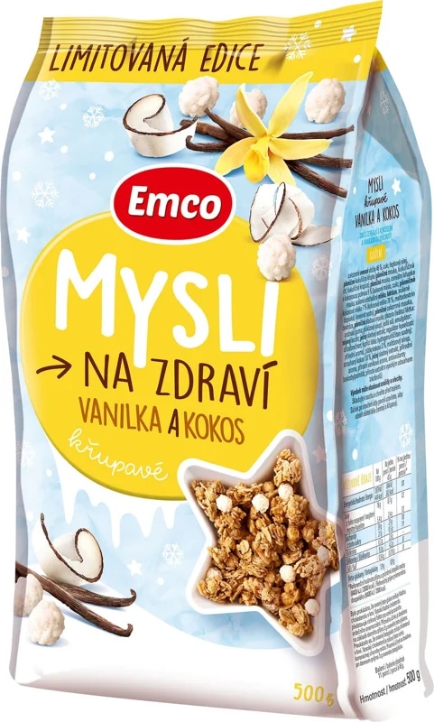 Emco Mysli vanilka a kokos zimní limitovaná edice