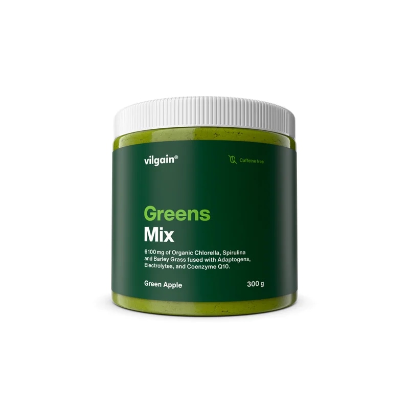 Vilgain Greens Mix – Zelené jablko bez kofeinu