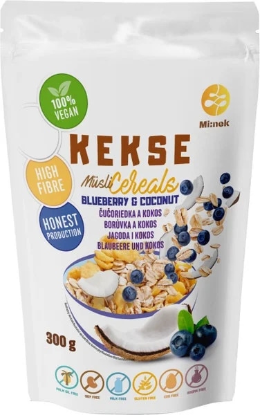 Kekse Cereálie Borůvka a kokos bez lepku