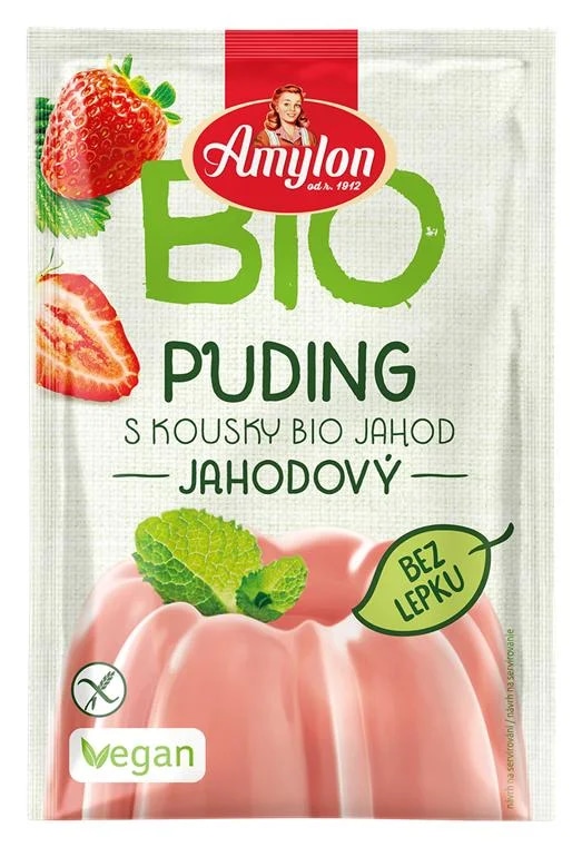 Amylon BIO Puding jahodový