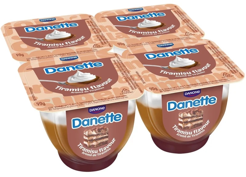 Danette Dezert s příchutí tiramisu  (4×90 g)