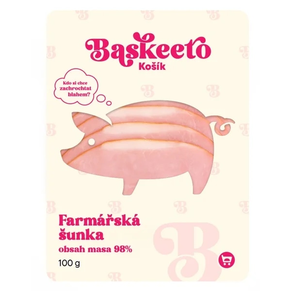 Baskeeto Farmářská šunka (98% masa)