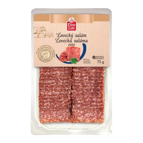 Fine Life Lovecký salám plátky