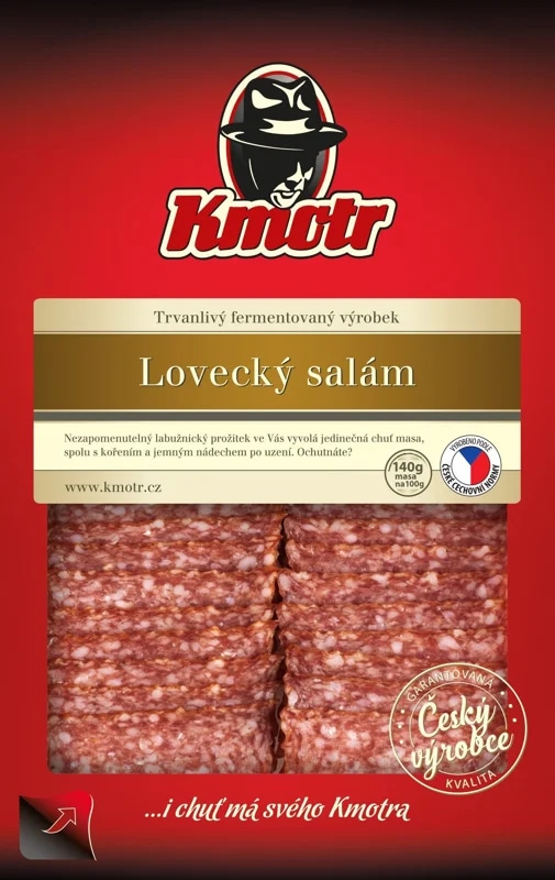 Kmotr Lovecký salám krájený