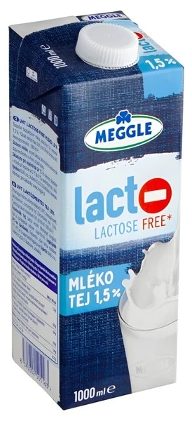 Meggle Lactose free Polotučné mléko bez laktózy (1,5%)