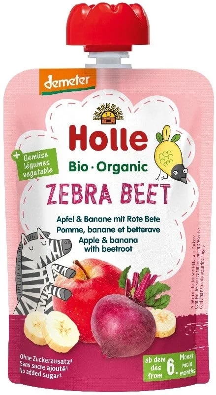 Holle BIO Kapsička jablko, banán a červená řepa