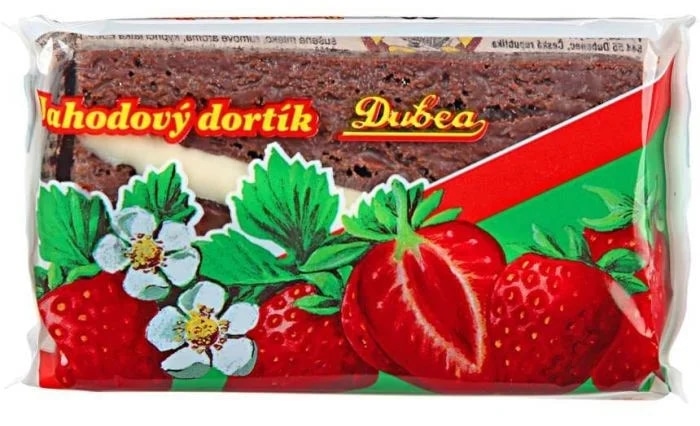 dort piškotový s krémem