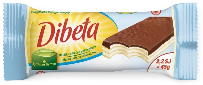 Dibeta Oplatka mléčná polomáčená