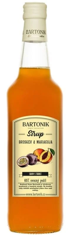 Bartonik Sirup broskev a maracuja sklo