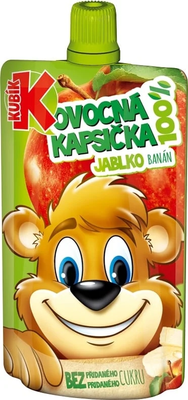 Kubík Ovocná kapsička jablko a banán