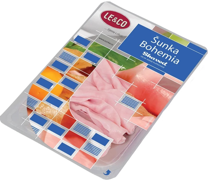 LE&CO Šunka Bohemia výběrová shaved, s obsahem masa 85 %